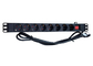 3 Phase Industrial Surge Protector Power Strip , 16A DIN 49441 Input Schuko Socket Server Power Distribution Unit